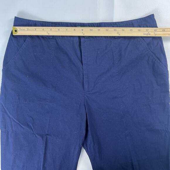 Lauren Ralph Lauren Pant Women’s Navy Blue Stretch Buisness Casual Straight S.16 - Picture 4 of 7